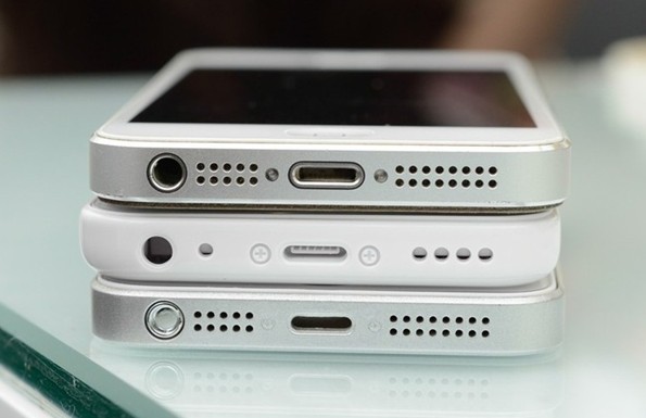 iPhone5S/5C与iPhone5外观对比