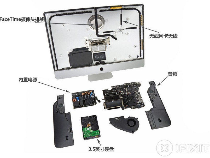维修难度适中 苹果新27英寸iMac拆解(11/12)