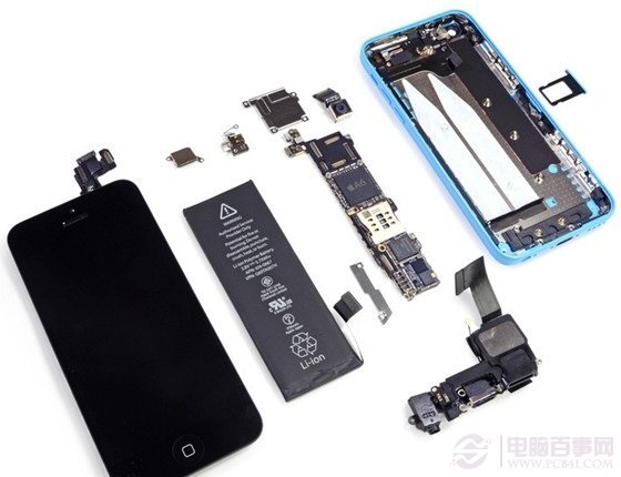 iPhone 5C拆机内部硬件全家福 