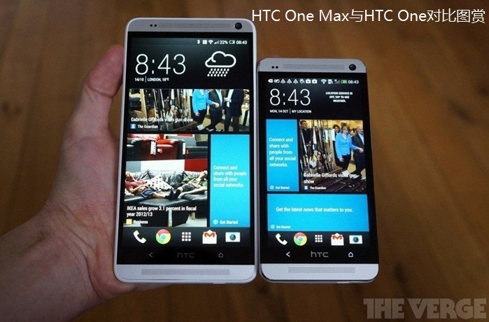外观区别看的见 HTC One Max与HTC One对比图赏(1/10)