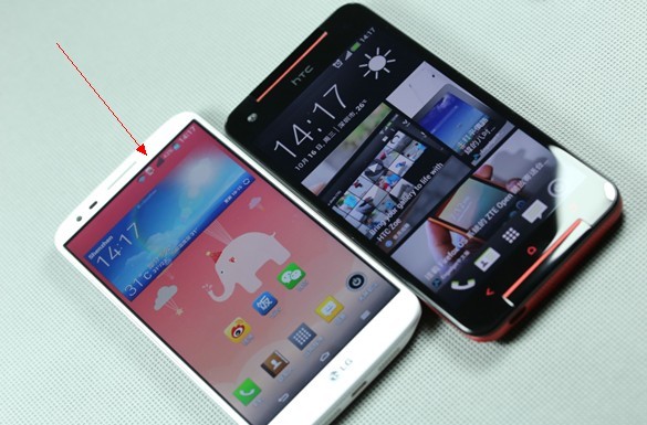 LG G2与HTC Butterfly S外观对比