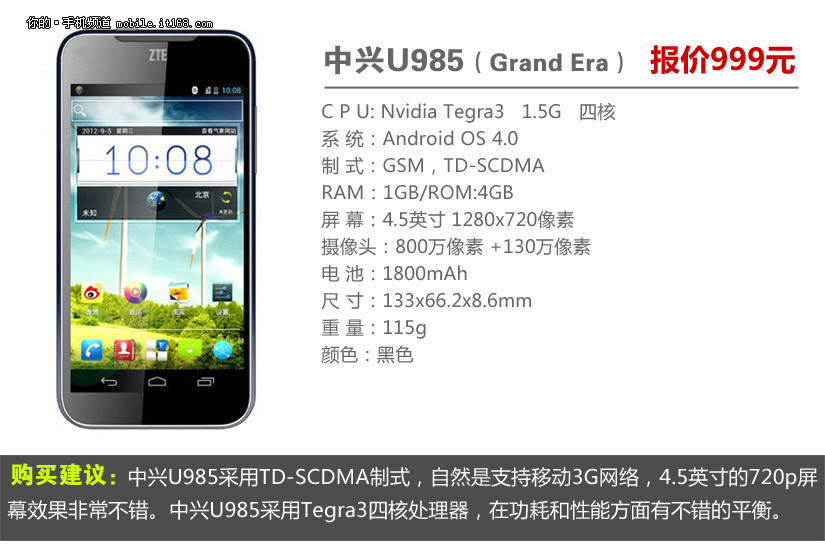 别再稀罕红米 千元超值移动3G手机盘点(2/6)