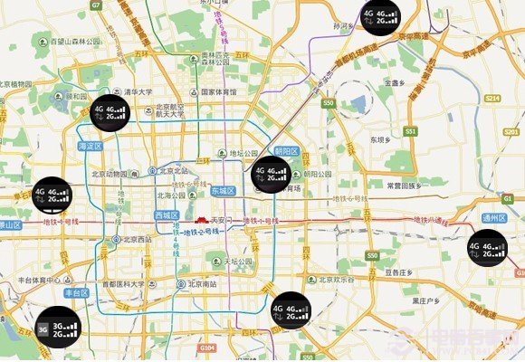 北京移动4G网络覆盖地测试