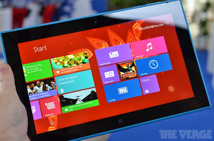 Win8.1系统可外接键盘 诺基亚lumia 2520平板电脑图赏_4