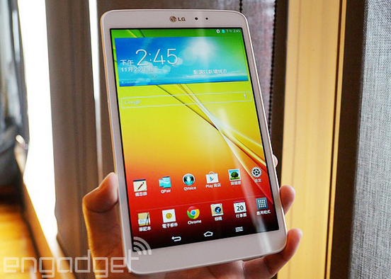 四核白色超薄平板 LG G Tablet 8.3图赏_1