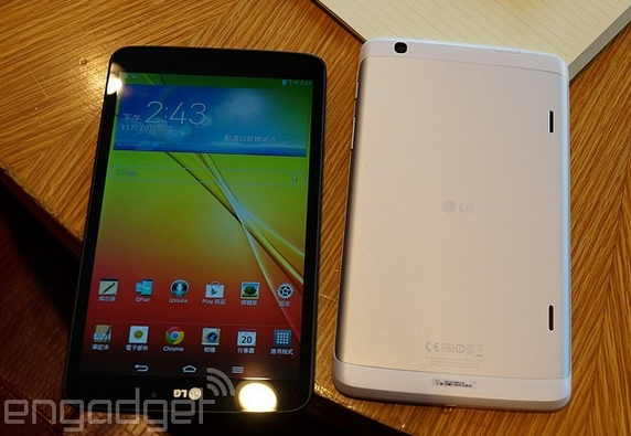 四核白色超薄平板 LG G Tablet 8.3图赏(6/11)