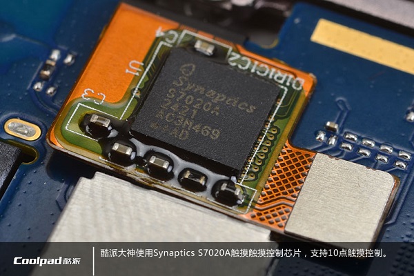图为Synaptices S7020a触摸触控芯片
