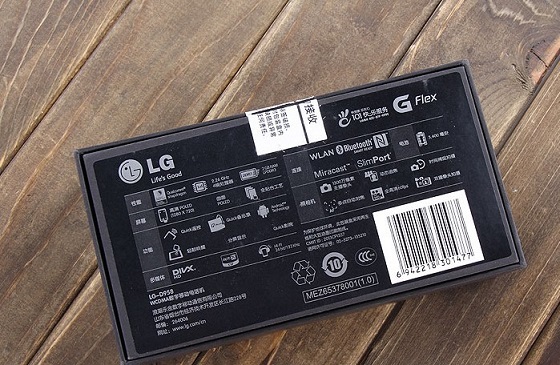 LG G Flex包装盒外观图片