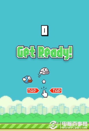 Flappy Bird游戏开始界面