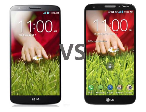 LG G2 mini vs LG G2：区别对比