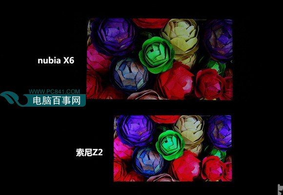 努比亚X6和索尼Z2屏幕对比