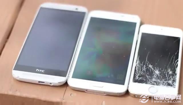 iPhone 5S/Galaxy S5/HTC M8谁更耐摔？