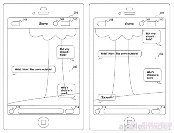 苹果\透明屏幕\新专利:走路玩手机解决方案