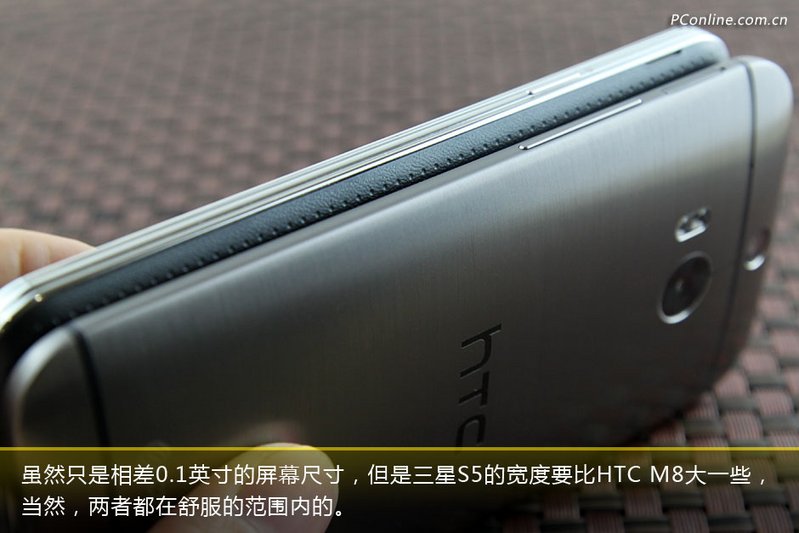 巅峰旗舰外观对决 三星S5和HTC M8对比图赏_11