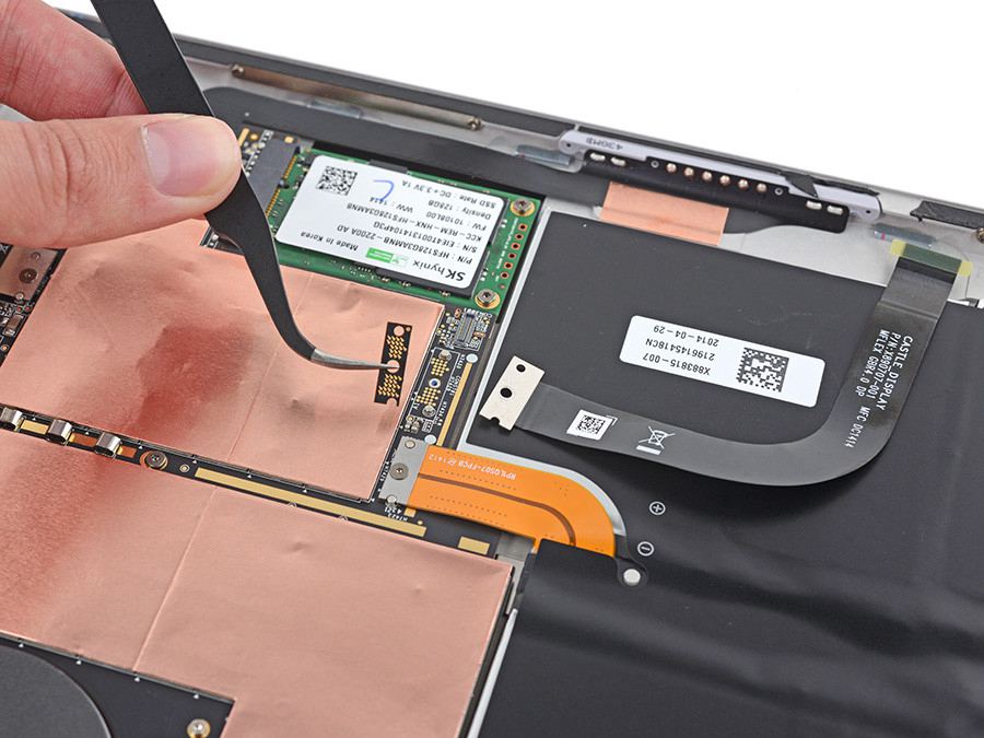 维修困难 微软Surface Pro 3拆解图赏(9/35)