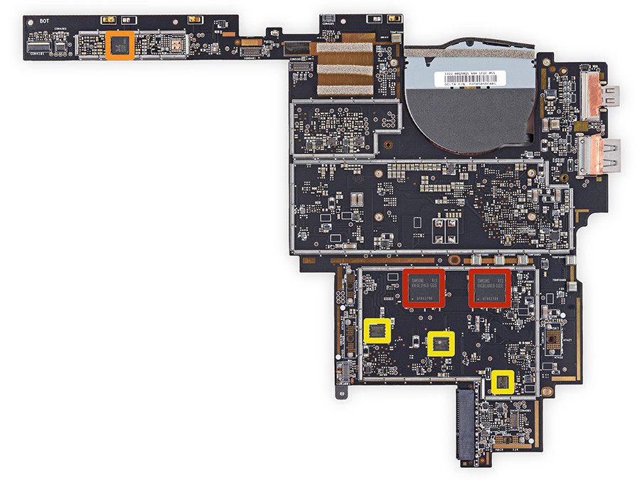 维修困难 微软Surface Pro 3拆解图赏(26/35)