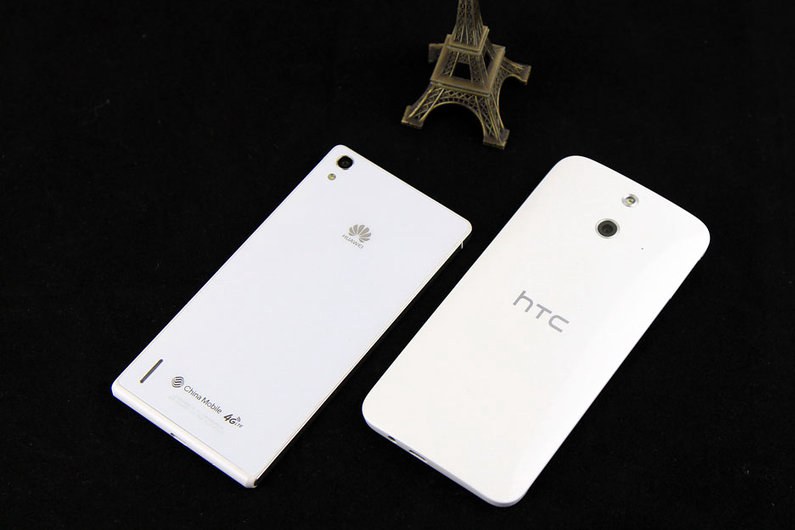 到底谁更美？华为P7和HTC One时尚版外观对比图赏(4/15)