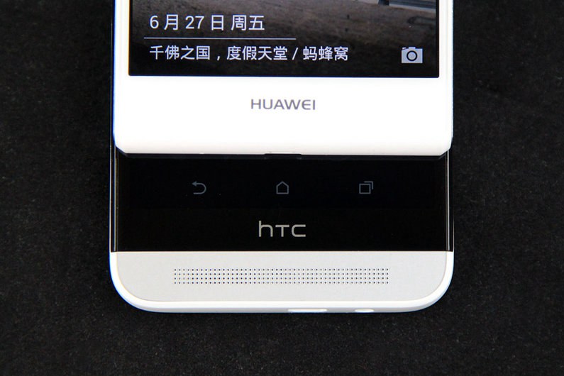 到底谁更美？华为P7和HTC One时尚版外观对比图赏(7/15)