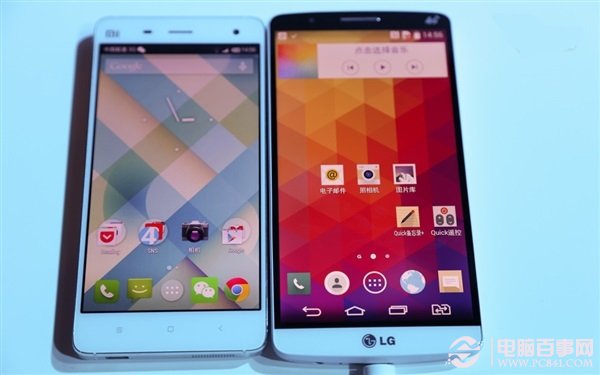 LG G3国行与小米4对比图赏
