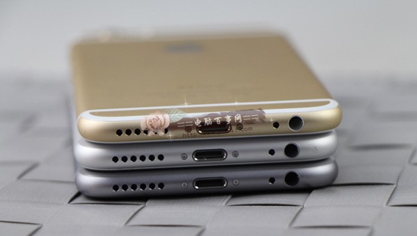 iPhone6各颜色机身底部对比