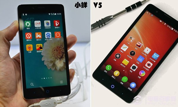 小鲜手机和中兴红牛V5哪个好？小鲜手机和中兴红牛V5对比图解