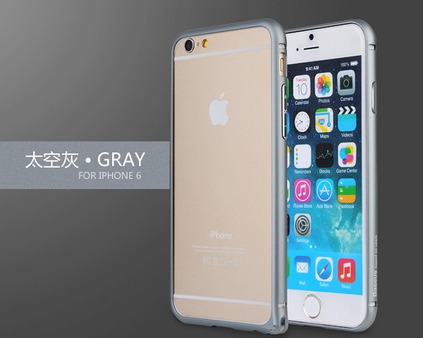 太空灰iPhone6金属边框手机壳图片