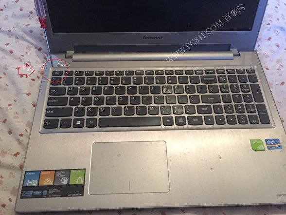 联想Z500笔记本键盘拆解