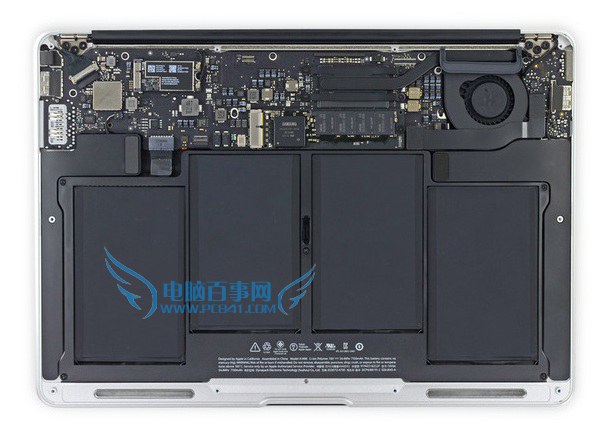 MacBook Air 13拆机内部结构特写