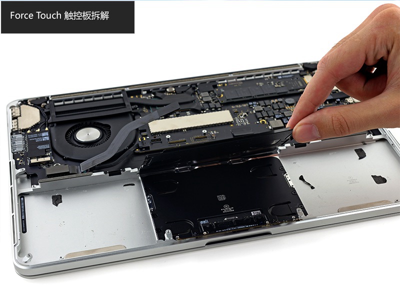 无按键触控板 2015款MacBook Pro拆解图赏_13
