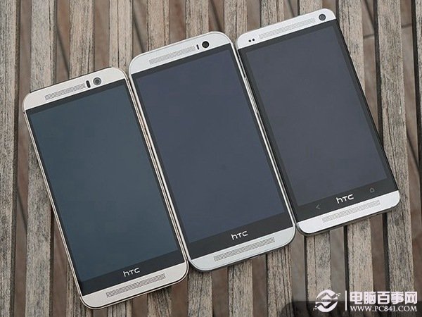 HTC One M9/M8/M7正面外观对比