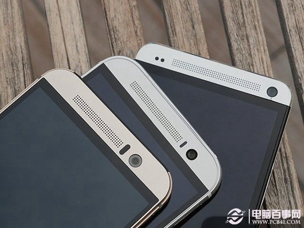 HTC One M9/M8/M7机身顶部对比
