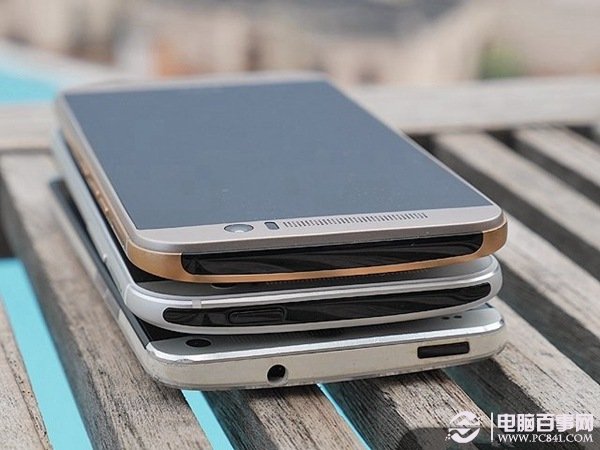 HTC One M9/M8/M7机身顶部侧面对比