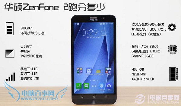 华硕ZenFone 2跑分多少 4G内存性能测试