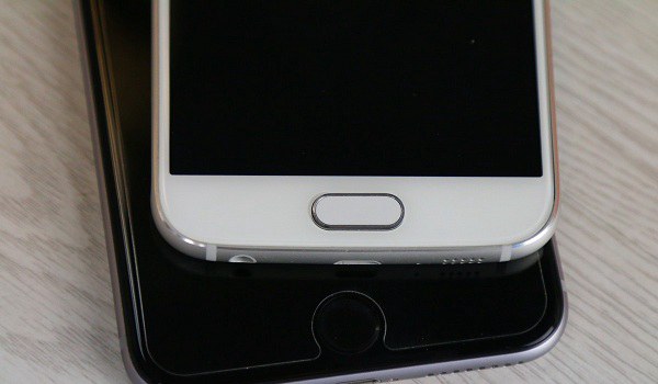 三星S6和iPhone6正面对比