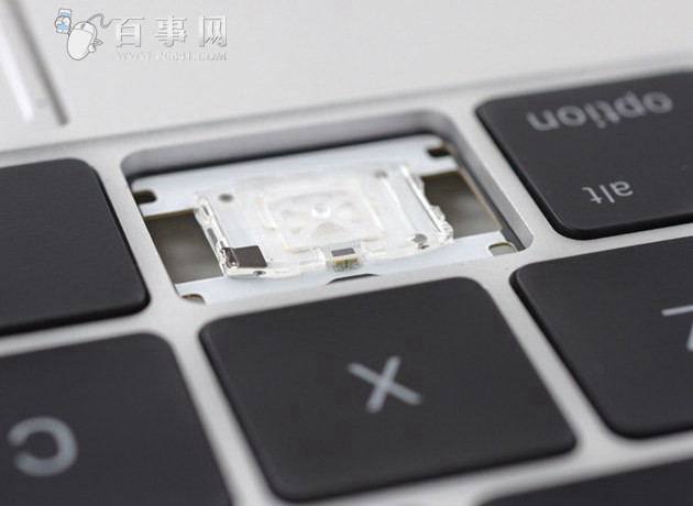 MacBook 12笔记本内部键盘特写